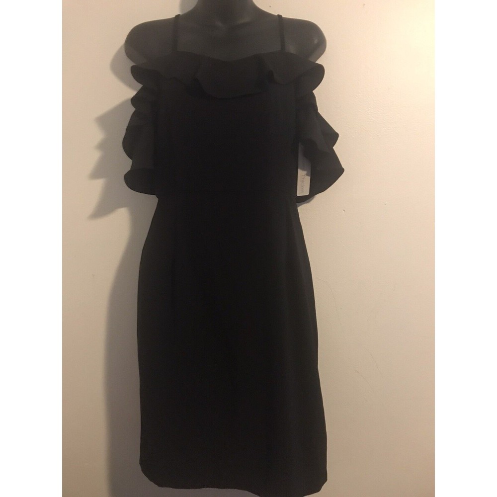 NWT Esley Black Ruffle Dress Size S